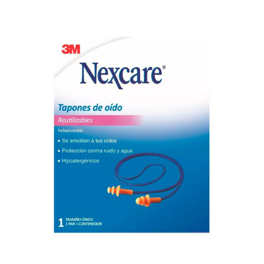 Tapones de oídos reutilizables | Nexcare