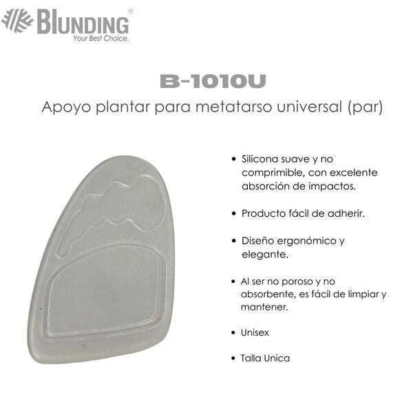 Apoyo plantar para metatarso | universal |  Blunding
