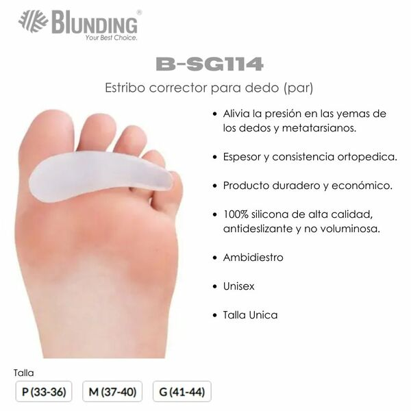 Estribo | Corrector para Dedo | PAR Blunding