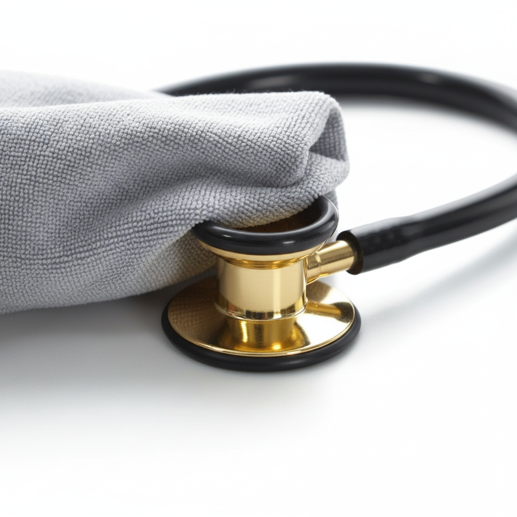 Fonendoscopio Profesional Yuwell Blindado en 24k  | Color Negro | La Cumbre de la Precisión y el Estatus Médico