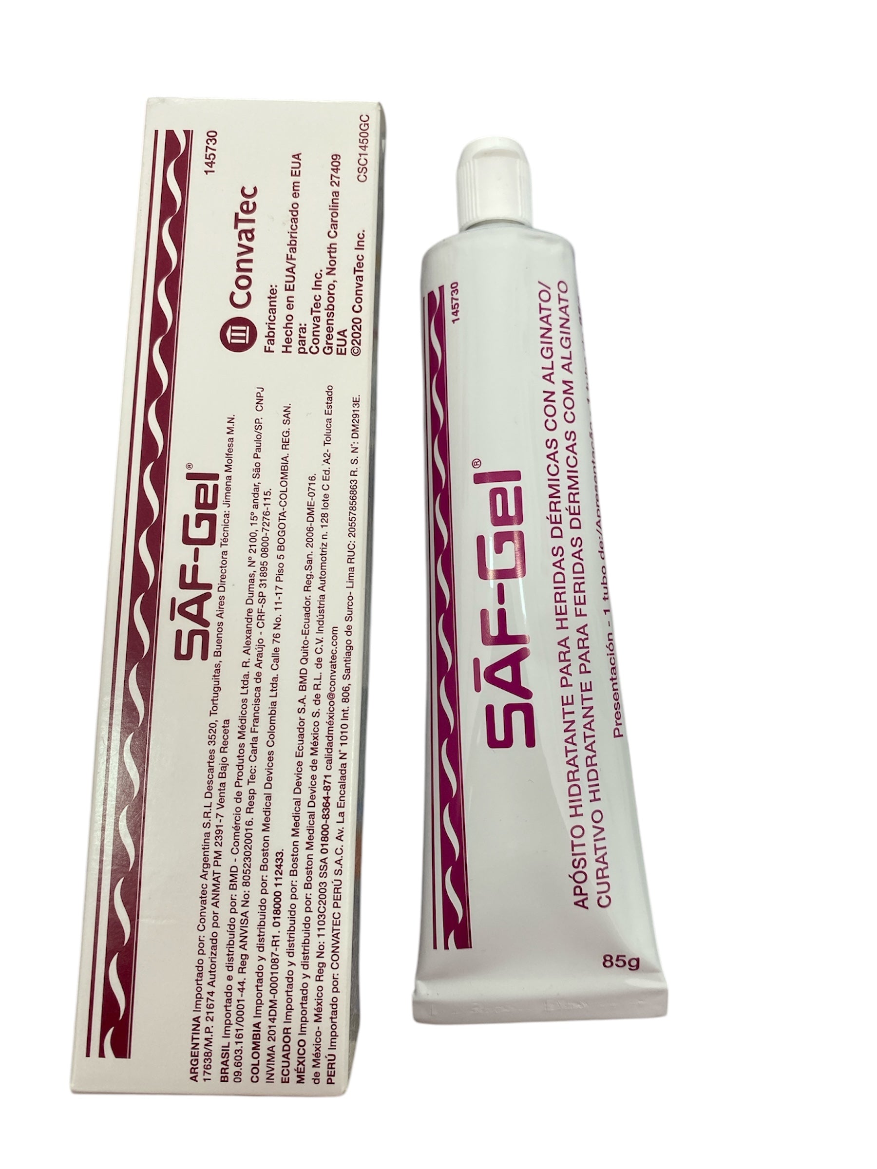 Saf-Gel | Apósito Hidratante Con Alginato | Convatec | 85 Gr