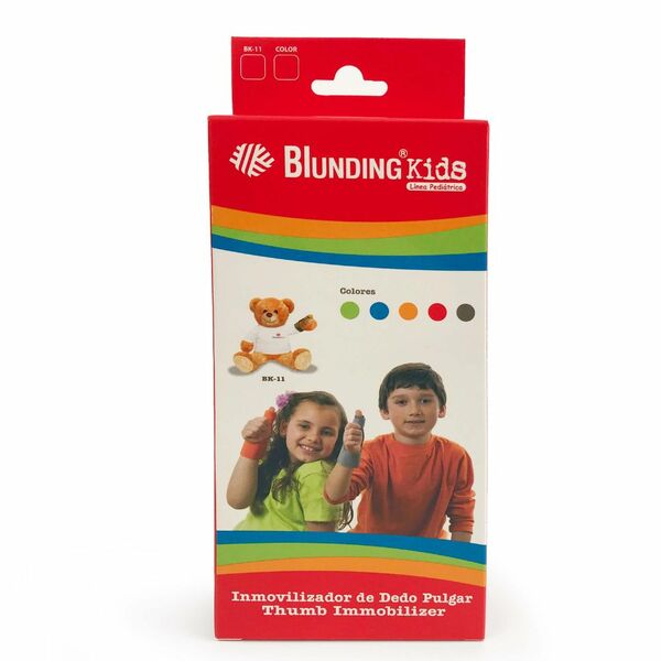 Inmovilizador de Dedo Pulgar | Niños | 8-10 | Kids  Blunding | Rojo