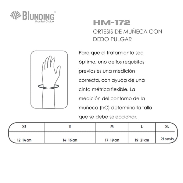 Ortesis De Muñeca| Dedo Pulgar| Blunding