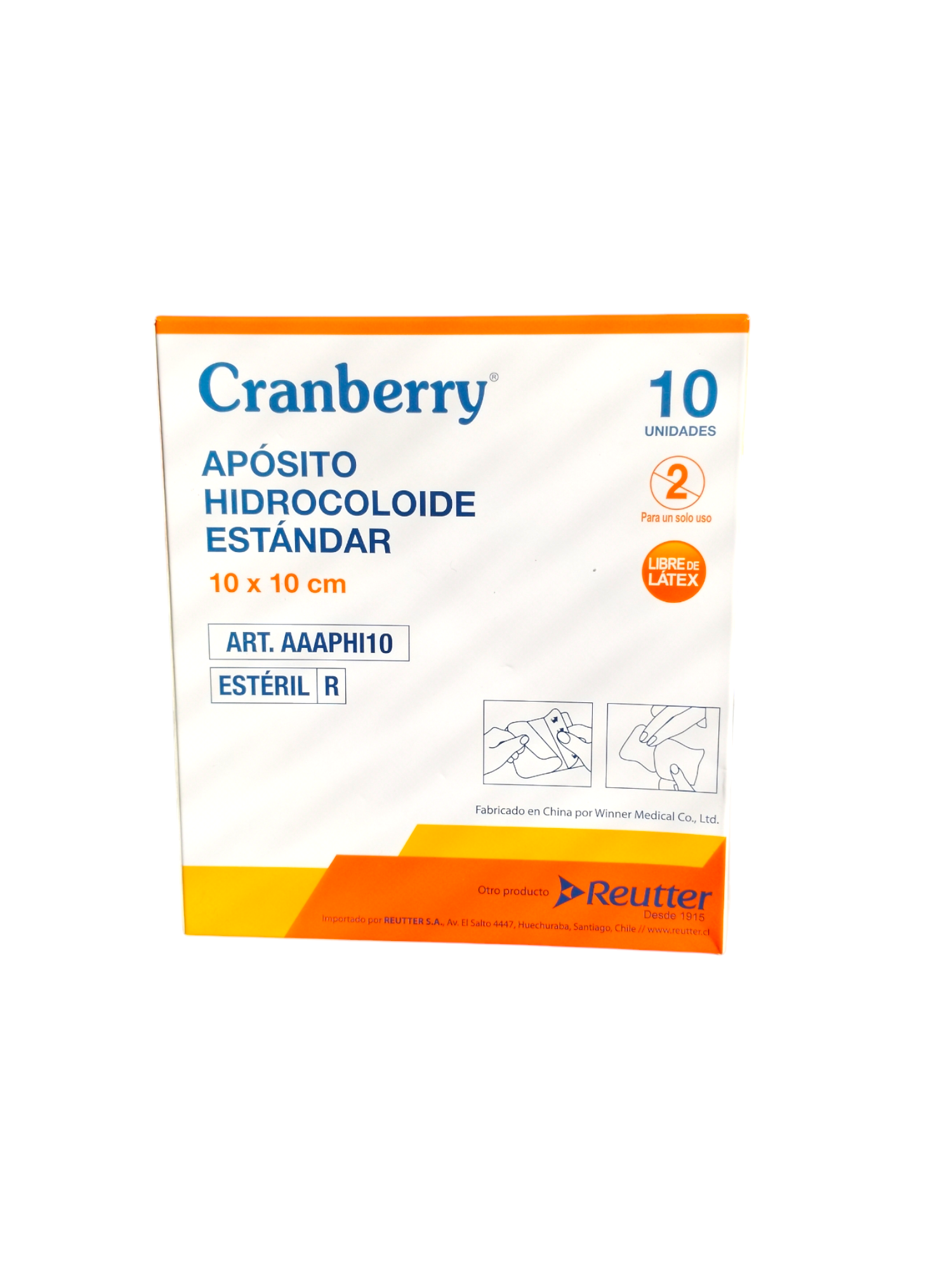 Apósito Hidrocoloide | 10x10cm | Cranberry | Unidad
