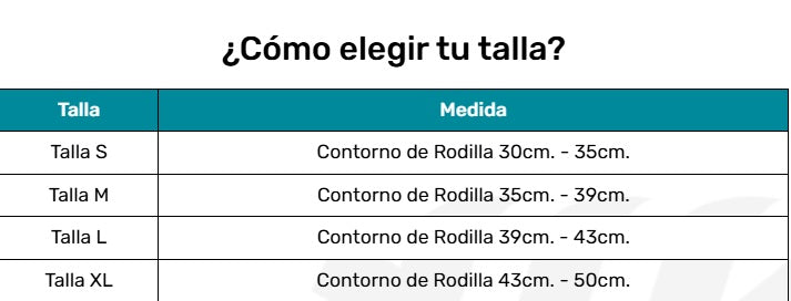 Rodillera ROM | flexo-extensión  |Tallas M/L  | Blunding