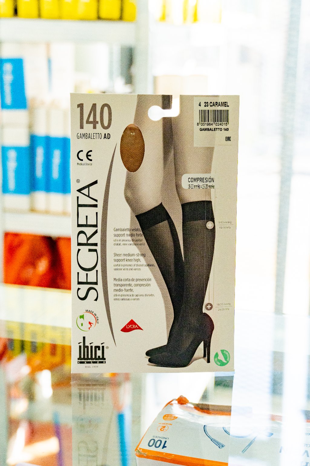 Gambaletto  Segreta 140 Den | Calcetin de compresion | 15-20 mmhg 18-22mmhg | Rodilla