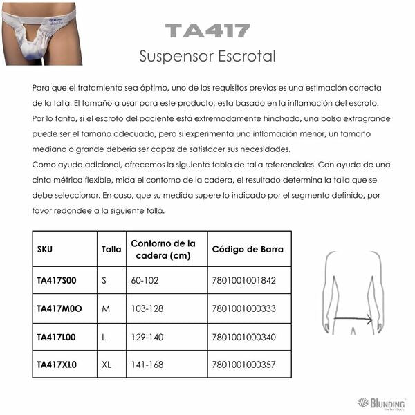 Suspensor Escrotal | Testicular | Blunding