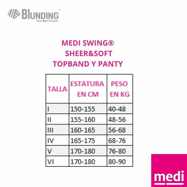 Panty de Comprensión |Preventivas Compresivas | medi SWING® | 140 DEN | 18 mmHg