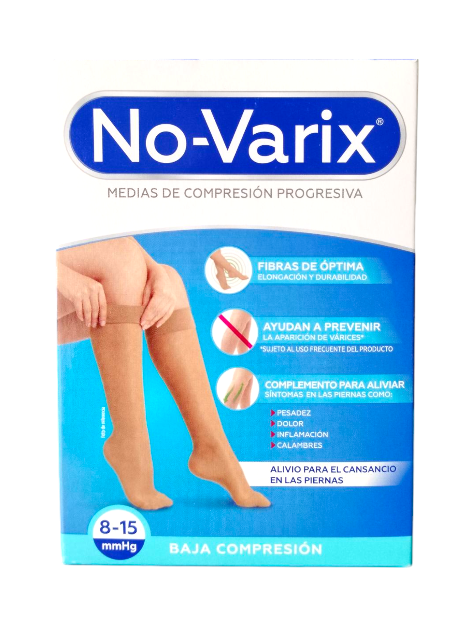 Calcetín De Compresión | 8-15 mmHg | No-Varix | Talla S/L