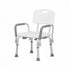 Silla de ducha | Con apoyabrazos | Respaldo